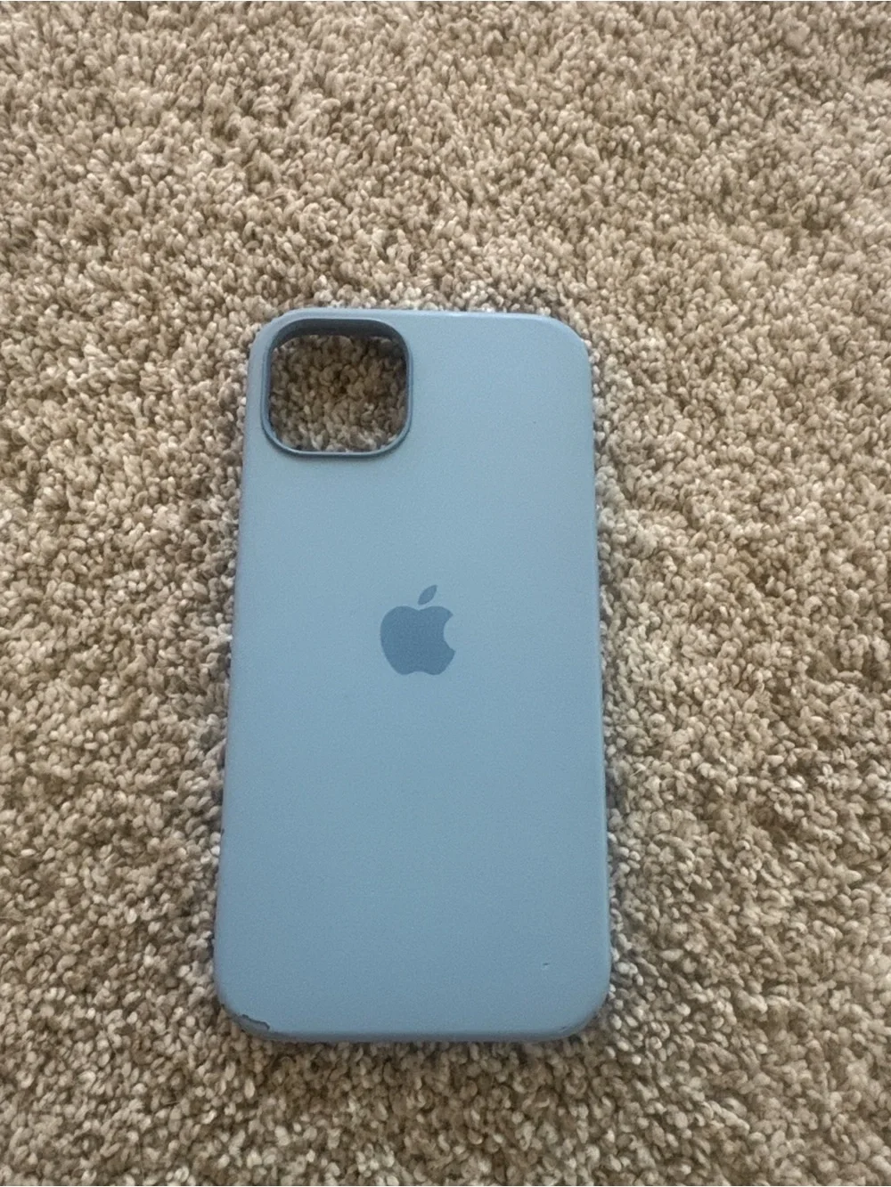 Apple iPhone 15 or 13 Blue Silicone Case with MagSafe